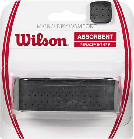 Overgrip Micro-Dry Comfort voor Tennis, Badminton en Squash - Zwart, 1 Pack