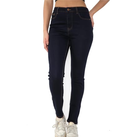 Dames Magic Shaping High Waisted Skinny Fit Jeans in Indigo Blue