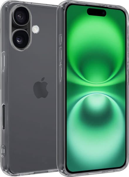 Hoesje Geschikt voor Apple iPhone 16 Plus - Sterk & Shockproof - Hoes Cover - Siliconen Case - Transparant
