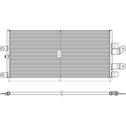 Condensor, airconditioning NRF 350389