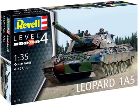 Revell Modelbouwpakket Militaire voertuigen - 03320 Leopard 1A5 Tank Plastic - 1:35 - Modelbouw