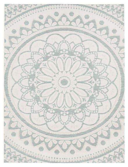 Binnen- en buitenkleed Breezy turquoise 80x150 cm