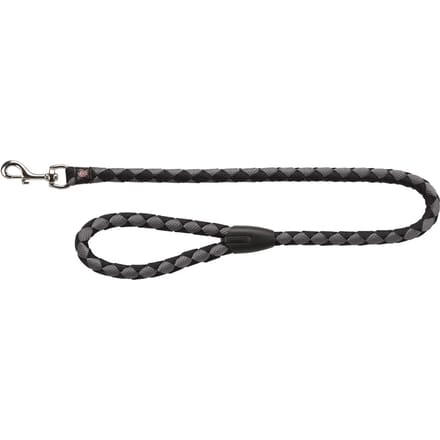 Trixie Cavo riem L-XL: 1,00 m/ø 18 mm zwart/grijs