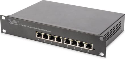 Digitus DN-95317 DN-95317 Netwerk switch 8 poorten 10 / 100 / 1000 MBit/s PoE-functie