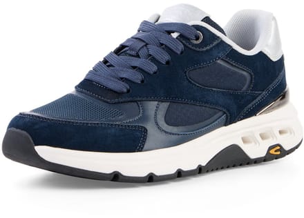 camel active Casual sneaker met comfort voetbed - Maat womenswear-42 - Navy
