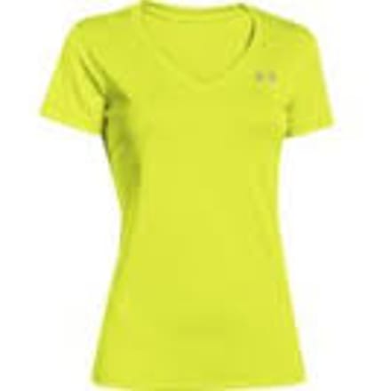 Under Armour Tech SSV - Solid - Fitnessshirt - Dames - Maat XS - Geel