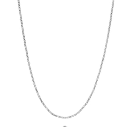 Twice As Nice Halsketting in zilver, slangketting 42cm