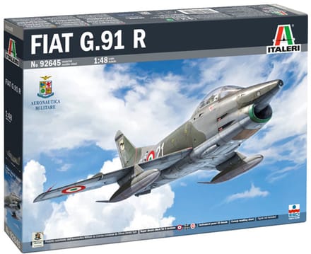 Italeri Modelbouwpakket Auto - 92645 Fiat G.91 R - Straaljager Plastic - 1:48 - Modelbouw