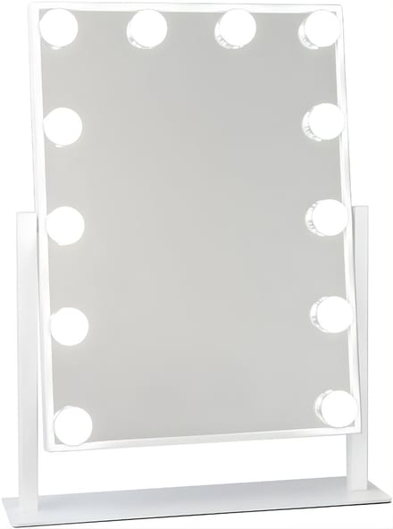 DYNA® Vanity Spiegel - Hollywood Spiegel - Vanity - Wit - 48cm x 36cm x 1cm