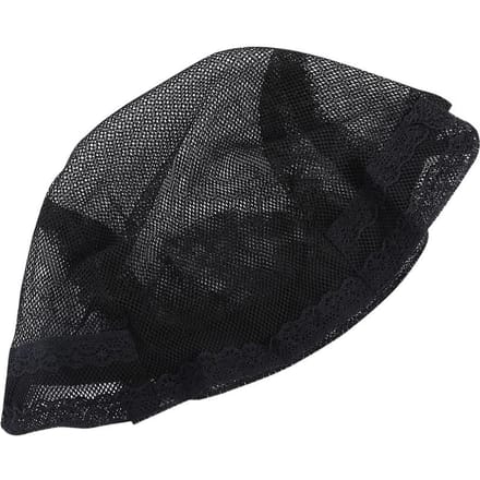 Zwart Haarnetje Pruikkap Elastisch Koepel Haar Mesh met Verstelbare Band voor het Maken van Pruiken black