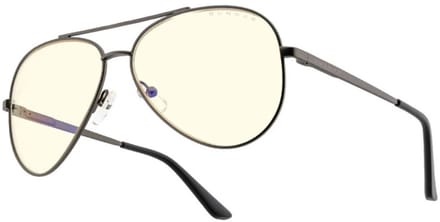 GUNNAR - Maverick - Gunmetal - Clear - Gaming Bril - Computerbril - Blauw Licht Bril - Blue Light Glasses 0.2 Sterkte