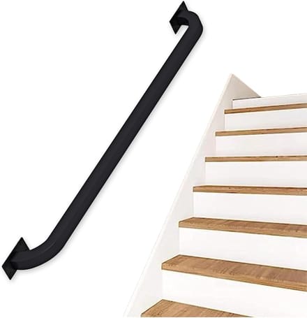 Trapleuning Set - Veiligheidsgreep Reling - Veilig Traplopen - Smeedijzeren Stevigheid - 270cm Lengte