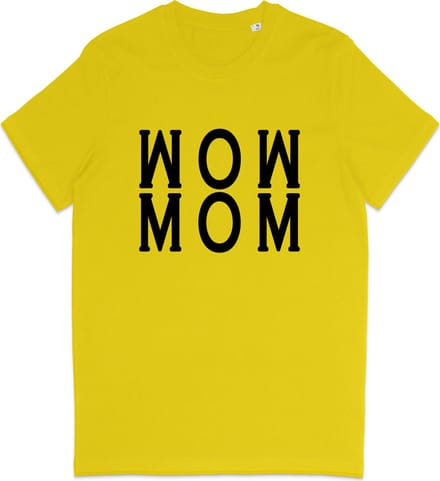 T Shirt Dames - Geweldige Moeder - Geel - Maat S