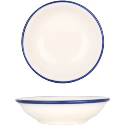 Bonna Serveerschaal - Linea Blue - Porselein - 15 cm (330cc) - set van 2