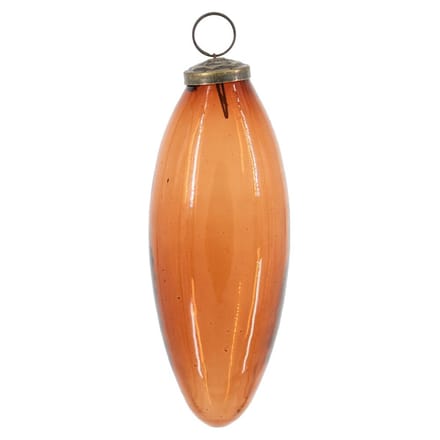 HomeBound by KY | Kerstbal XL glas amber | 15x15x15cm | kerstbal
