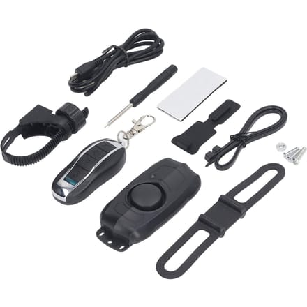 Alarm voor elektrische voertuigen USB-oplaadbare fiets Draadloze afstandsbediening Trilalarm Ingebouwde batterij gray