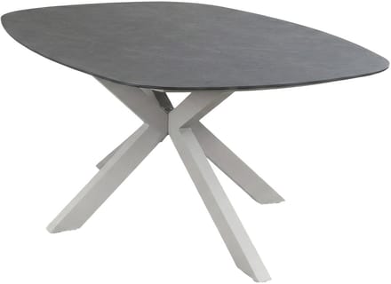 Dining tuintafel Barletta 180x115cm | Desert Pearl/Camel | Aluminium & Kunststof