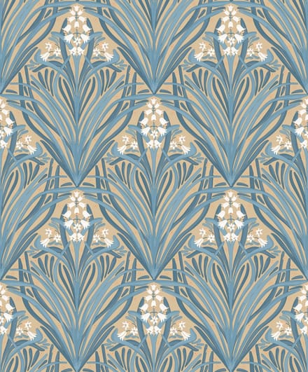 Dutch Wallcoverings - Elegance- ornament oker/blauw - M661-04