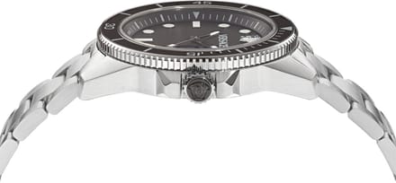 Versace Greca Force VE5J00326 Horloge - Staal - Zilverkleurig - Ø 42 mm