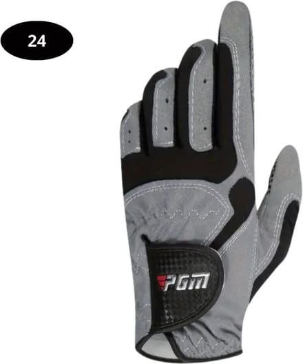 Nivard Golfhandschoenen - Golf Accessoires - Handschoen AntiSlip - Heren - Links - Grijs - Maat M/L
