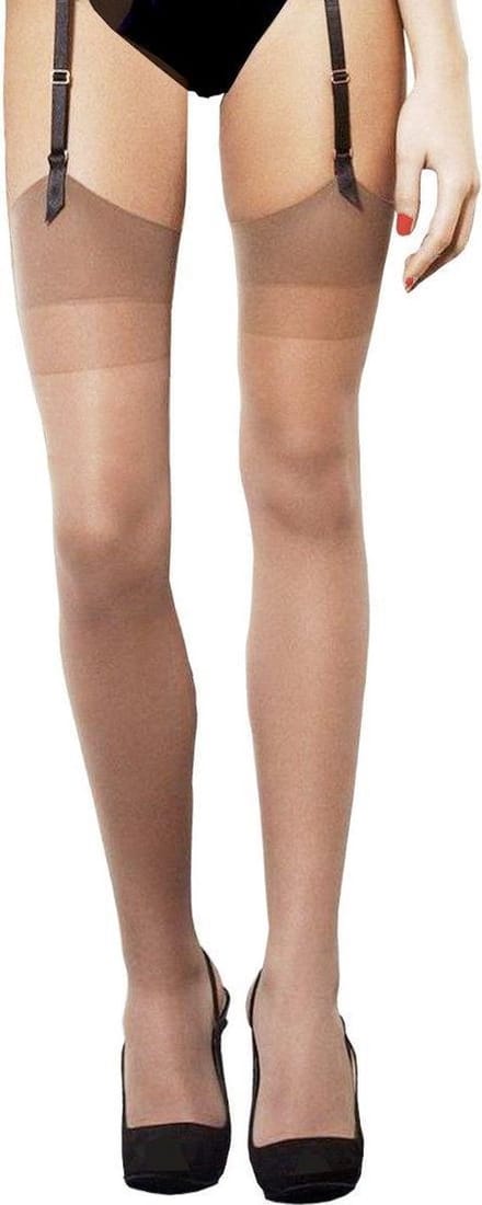 Fiore jarretel kousen Justine maat 3XL natural
