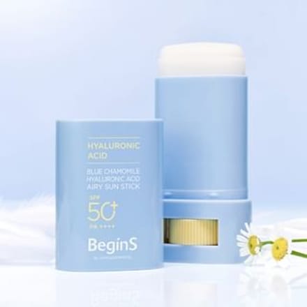 JUNG SAEM MOOL - BeginS Blue Chamomile Hyaluronic Acid Airy Sun Stick 15g