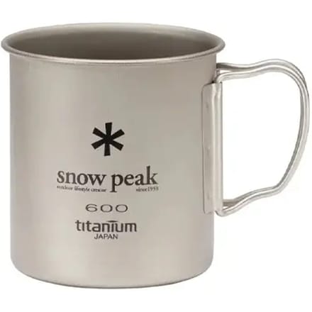 Mok in titanium enkele wand Snow Peak 600