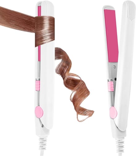HEZIVO® Mini Stijltang 2-in-1 - Draagbaar - Voor op Reis - Krultang