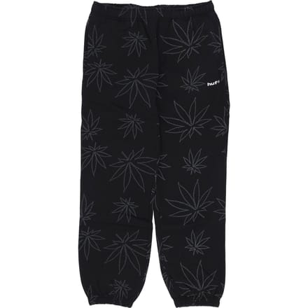 Plantlife Fleece Pant Heren Trainingsbroek Zwart