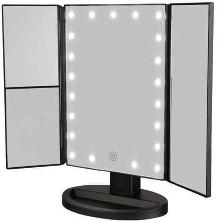 Cien Beauty LED Make up Spiegel - Zwart - 16.2 x 23.5 cm