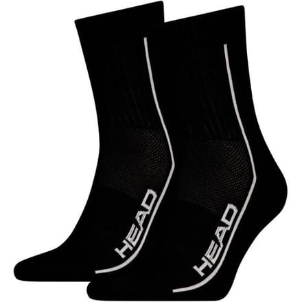 HEAD Short Crew Performance 2-pack Zwart-39/42