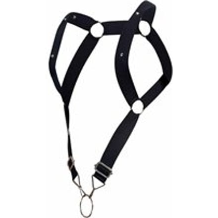 MOB EROTICWEAR - DNGEON ELASTIC BACK HARNESS WITH SINGLE T. RING