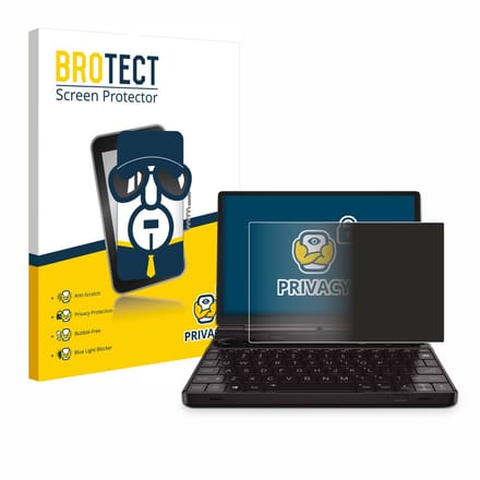 BROTECT - privacy screenprotector voor GPD Win Max 2 - Folie Beschermfolie Blauwlichtfilter