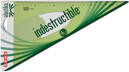 Arda Elastika 60° 30cm Onbreekbare Driehoek