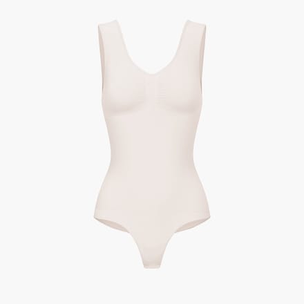 cfab - Tanktop bodysuit met corrigerende werking en string-sandaal-effect. - Corrigerende Body - Naadlos - corrigerend ondergoed dames