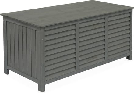 sweeek - Houten tuin opbergbox, castille, 330l, b30 x d64 x h60cm