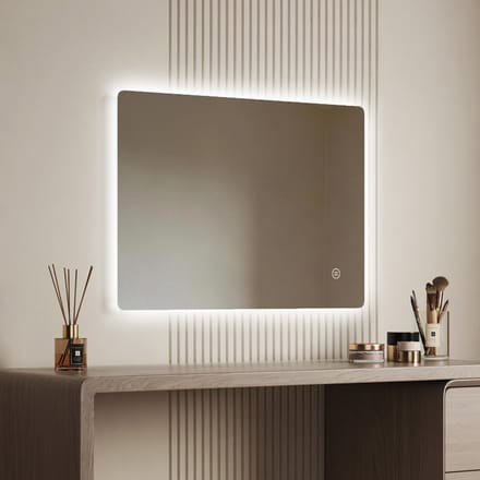 EMKE Badkamerspiegel - LM09 - Dimbaar 6500K Koud Wit - Frameloos - 50 x 70 CM
