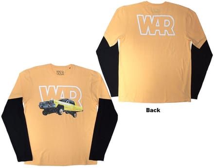 War - Car Longsleeve shirt - 2XL - Creme/Zwart