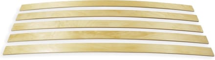 Houten Latten - Bedbodem Reparatie - Bed Herstellen - Set van 5 - 35 mm Breed - Geglazuurd