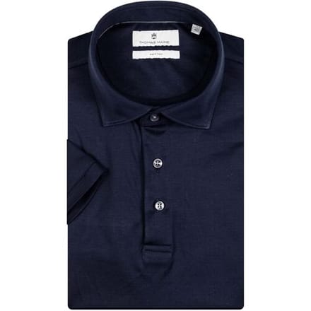Thomas Maine Polo Luxury Supima Cotton Uni Interlock Navy / male