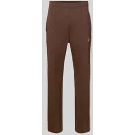 straight fit sweatpants met gestikt logo
