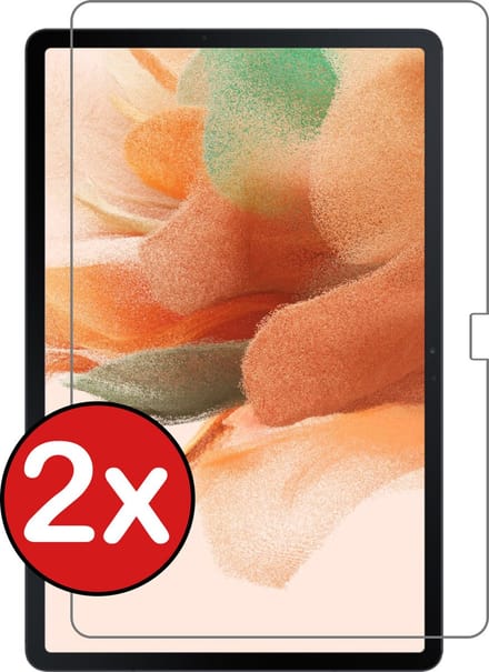 Screenprotector - 2 Stuks - Geschikt voor Samsung Galaxy Tab S7 Plus - Extra Sterk - Beschermglas - Gehard Glas - Tempered Glass - Screen Protector