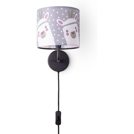 Wandlamp Elio donkergrijs