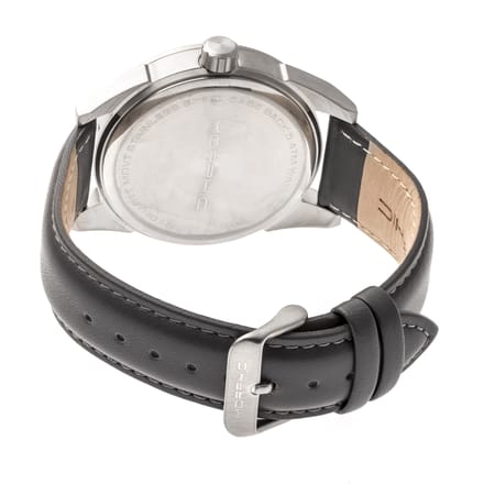 Morphic M63-serie horloge met leren band en datum