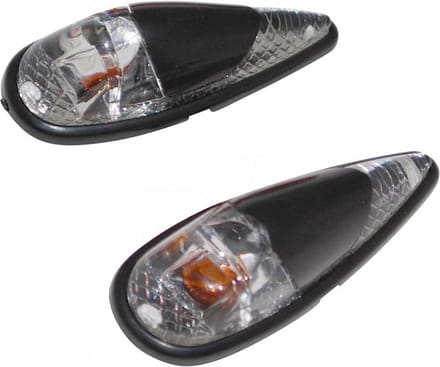 knipperlicht voor auto, waterdruppelvorm, zwart, nieuw