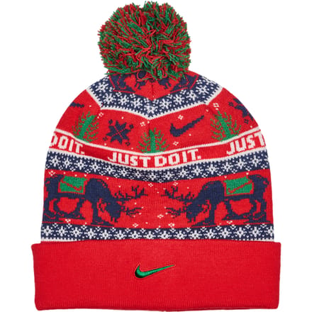 Nike Peak Winter mutzen Unisex - Rood - One Size - Wol