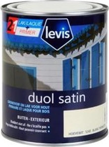 Levis - Duol Hout Buiten Satin - Hoevewit - 0,75 L