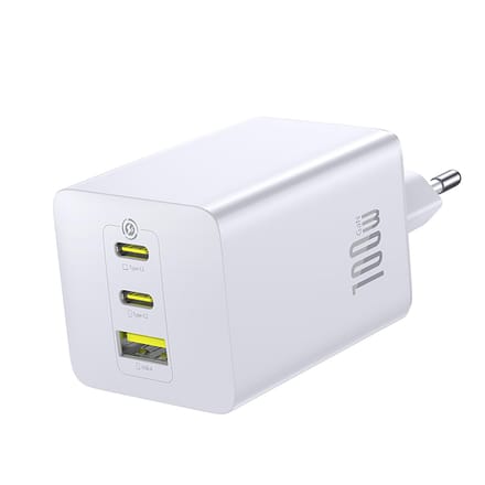 Baseus Enerfill Fe11 2X Usb-C 100W Wandlader Voor Lightning En Usb-A