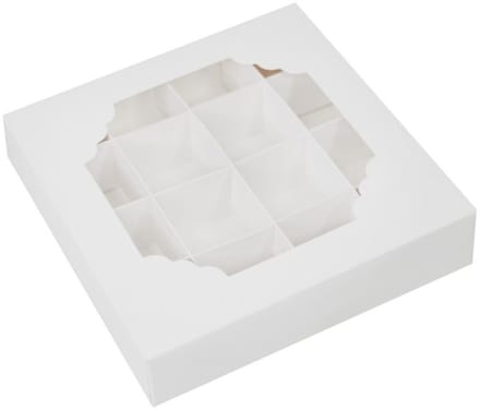 Simply Making Treat Box en Inserts Zilver Sterren 16 Vakken pk/100