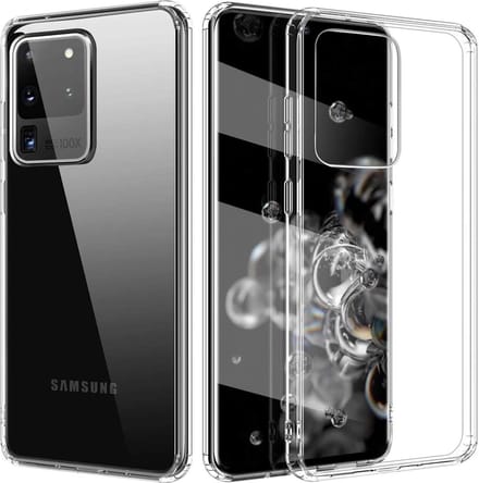 Hoesje geschikt voor Samsung Galaxy S20 Ultra - Back Cover Case ShockGuard Transparant
